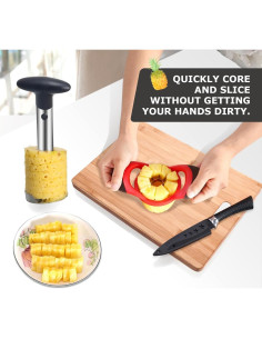 Cortador y Corador de Piña OERPHO de Acero Inoxidable 2