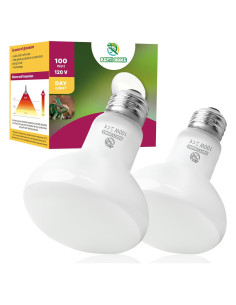 Bombillas de Calor REPTI HOME 100W para Reptiles - Paquete de 2