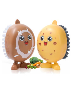 Cepillos de Verduras Lumkew 2 Pcs - Patatas y Champiñones
