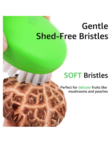 Cepillo de Verduras AISHUJIE 2 Pcs Antideslizante Nylon