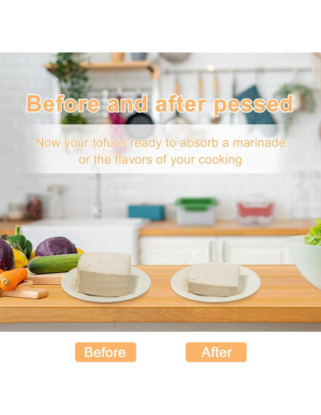 Prensa de Tofu Ihomepark Verde Apta para Lavavajillas 308g