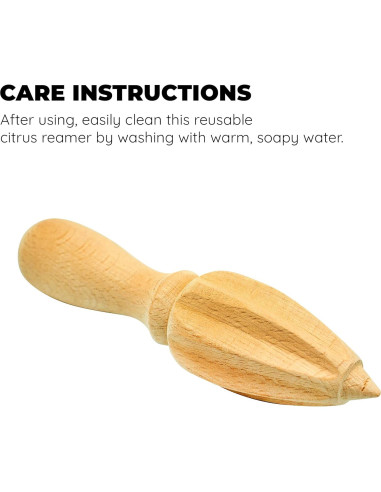 Exprimidor de Cítricos Manual Culinary Fresh de Madera 0.5L