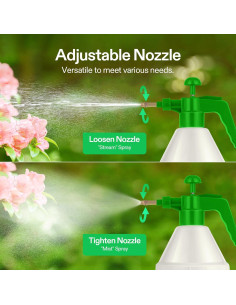 Pulverizador de Jardín VIVOSUN 1.5L Verde con Boquilla Ajustable 2