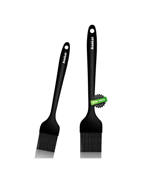 Brochas de Silicona para Basting Anaeat - 2 Piezas Resistentes al Calor