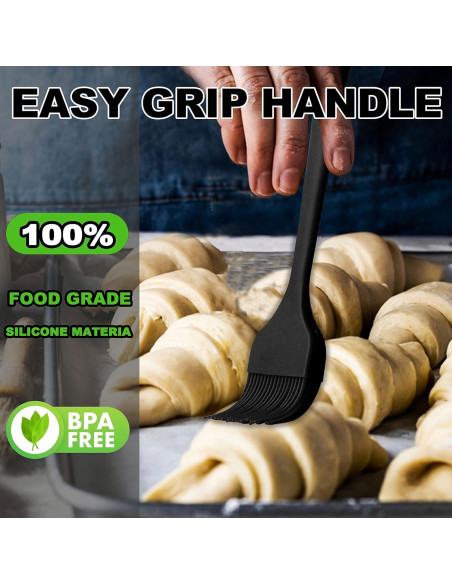 Brochas de Silicona para Basting Anaeat - 2 Piezas Resistentes al Calor