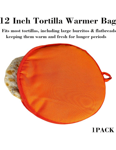 Bolsa Calentadora de Tortillas HOMUS 30.48 cm Aislada y Lavable