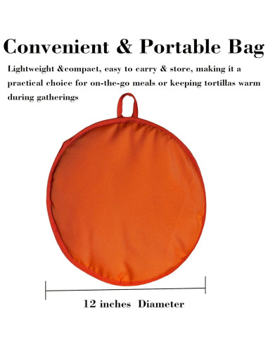 Bolsa Calentadora de Tortillas HOMUS 30.48 cm Aislada y Lavable