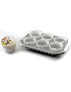 Tazas de Muffin Gigantes Norpro - Paquete de 48 Blancas 2