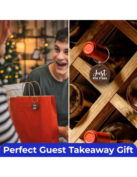 Encantos para Copas de Vino - 15 Piezas de Madera Divertidos