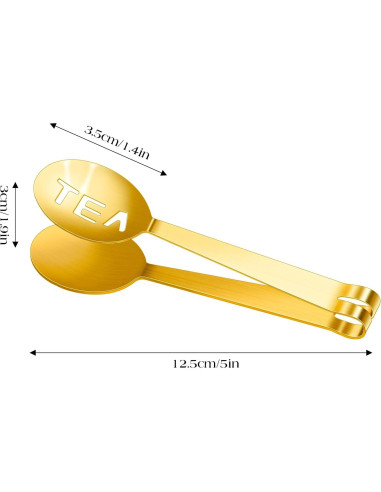 Paquete de 2 Pinzas de Acero Inoxidable Sliverdew 12cm