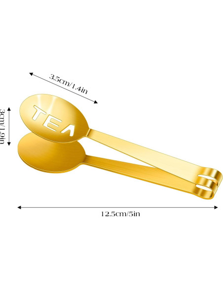 Paquete de 2 Pinzas de Acero Inoxidable Sliverdew 12cm