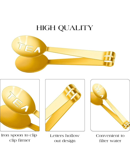 Paquete de 2 Pinzas de Acero Inoxidable Sliverdew 12cm