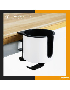 Soporte de Taza y Auriculares Gunking Blanco 2 en 1 2