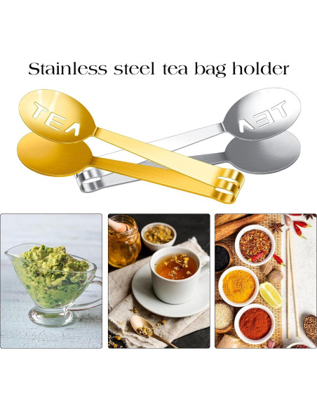 Paquete de 2 Pinzas de Acero Inoxidable Sliverdew 12cm