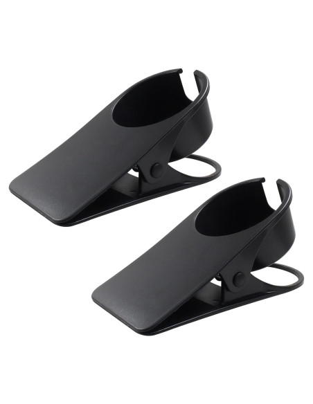 Soporte de Taza de Escritorio Suiwotin - 2 Piezas, Negro