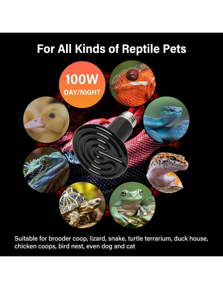 Lámpara de Calor Cerámica HealSmart 100W Paquete de 2