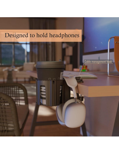 Soporte de Taza Grande Cup-Holster Negro - Antidesbordamiento