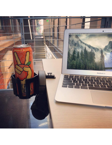 Soporte de Taza Grande Cup-Holster Negro - Antidesbordamiento