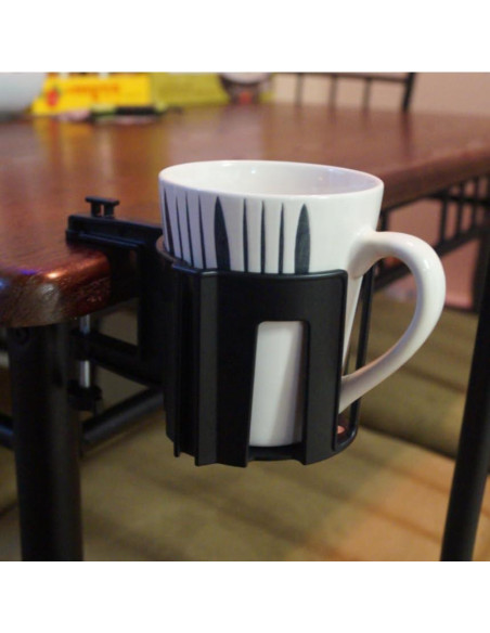 Soporte de Taza Grande Cup-Holster Negro - Antidesbordamiento