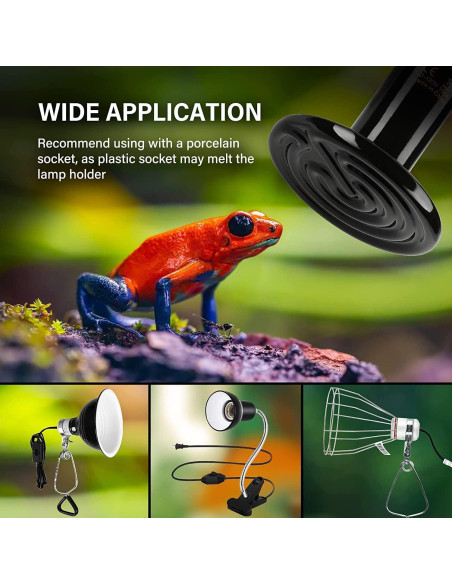 Lámpara de Calor Cerámica HealSmart 100W Paquete de 2