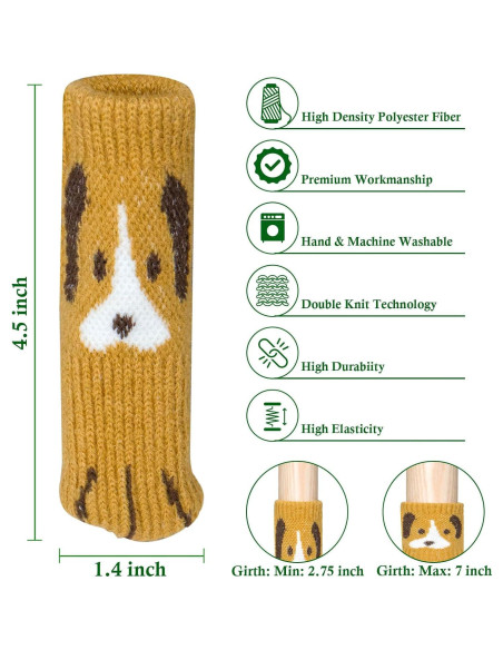 24 Calcetines Antideslizantes para Patas de Silla GDCYHOZO