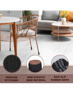 Calcetines Protectores para Patas de Muebles Morvat 32 Pcs 2