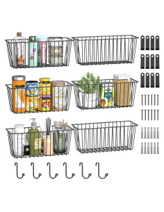 Cesta de Alambre Montada en la Pared Simple Trending 6 Pzas