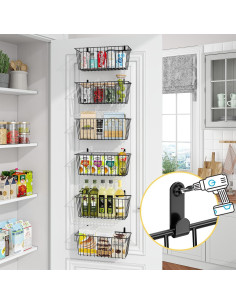 Cesta de Alambre Montada en la Pared Simple Trending 6 Pzas 2