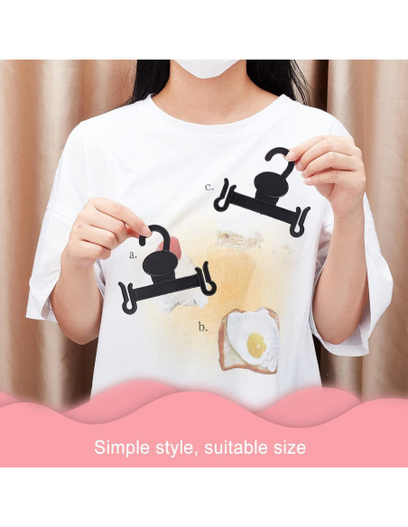 Perchas de Sandalias Plásticas AHANDMAKER 10 Pcs Negras 11.2x8 cm