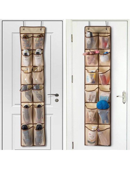 Organizador de Zapatos Colgante KEEPJOY 12 Bolsillos Beige Organizador de Zapatos Colgante KEEPJOY 12 Bolsillos Beige
