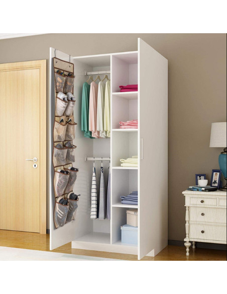 Organizador de Zapatos Colgante KEEPJOY 12 Bolsillos Beige Organizador de Zapatos Colgante KEEPJOY 12 Bolsillos Beige