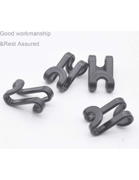 60 Ganchos Conectores para Perchas Kclongvs Ahorro Espacio Negro