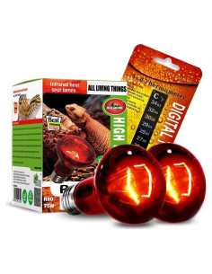 Bombillas de Calor Infrarrojo 75W MCLANZOO 2 Paquete para Reptiles