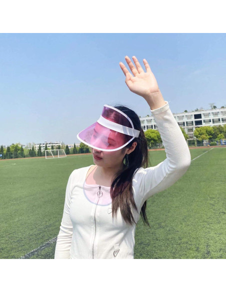 Paquete de 12 Sombreros Visera UV para Mujeres - Color Caramelo