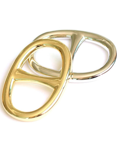 Anillo de Bufanda para Mujeres YANQINQINI Diseño Simple 3.4x2.4cm