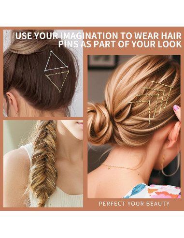 Pinzas para el cabello Teenitor 250 Pcs 5cm con caja - Colores variados