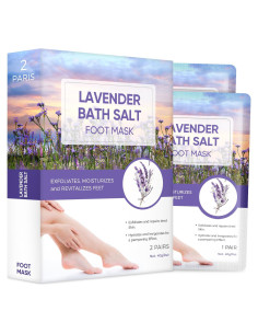 Mascarilla Exfoliante para Pies Rokelos - Lavanda, 1 par