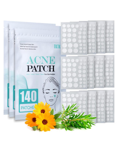 Parches para Granos TKTK - 140 Unidades, 4 Tamaños Hidrocoloide