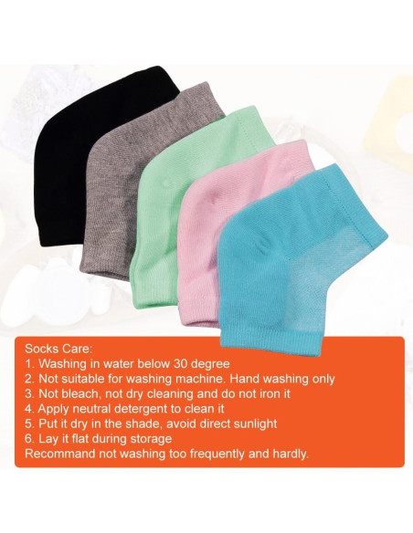 Calcetines Hidratantes Selizo 5 Pares para Talones Secos