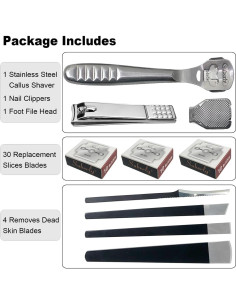 Set de Raspador de Callos para Pies 37 Piezas NZRAQK 2