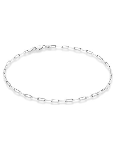 Cadena de Tobillo Miabella Plata Esterlina 925 2.5mm Hecho en Italia