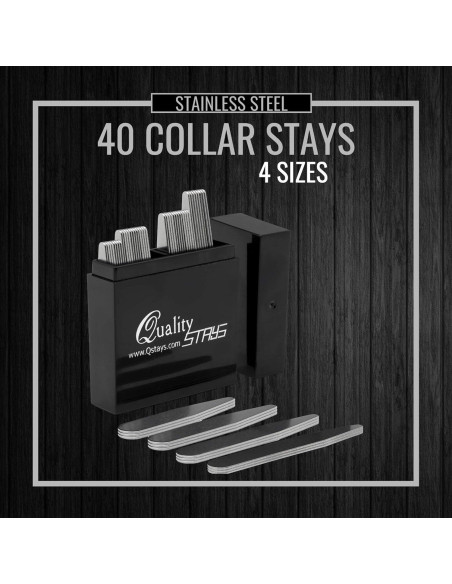 Perchas de Metal para Cuellos de Hombre Quality Stays - 40 Piezas