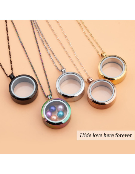 2 Colgantes Flotantes de Acero Inoxidable 30mm Africanbeads