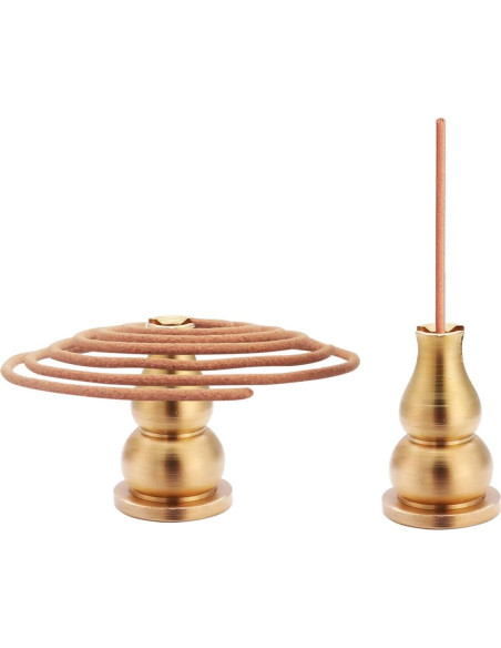 Quemador de Incienso de Latón Chenshuo - 3 Soportes Dorados