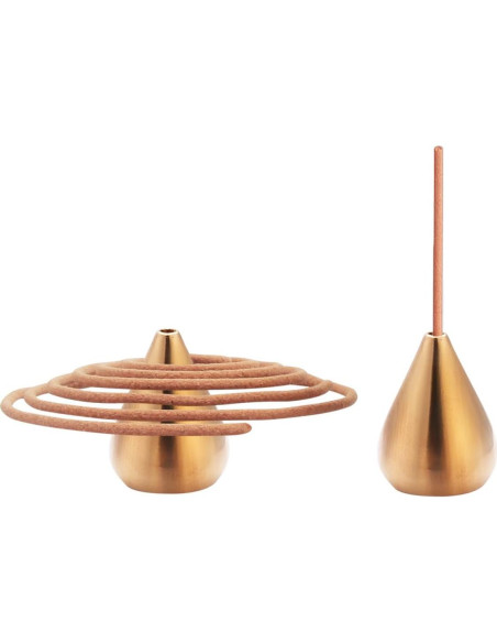Quemador de Incienso de Latón Chenshuo - 3 Soportes Dorados