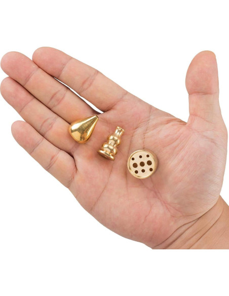 Quemador de Incienso de Latón Chenshuo - 3 Soportes Dorados