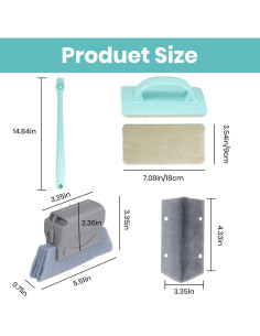 Kit Limpiador de Pantallas Ywmoml - 11 Piezas, Mango 37.6 cm 2