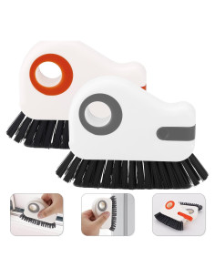 2 Cepillos de Limpieza de Ranuras PEUTIER con Raspador Oculto