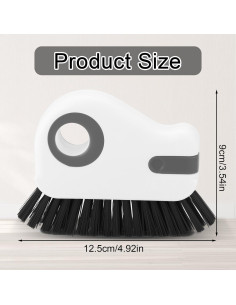 2 Cepillos de Limpieza de Ranuras PEUTIER con Raspador Oculto 2