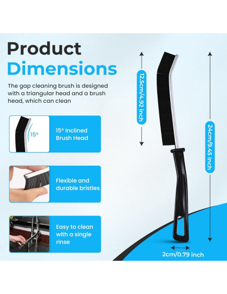 Juego de 7 Cepillos de Limpieza Vivecy para Ranuras y Esquinas Juego de 7 Cepillos de Limpieza Vivecy para Ranuras y Esquinas